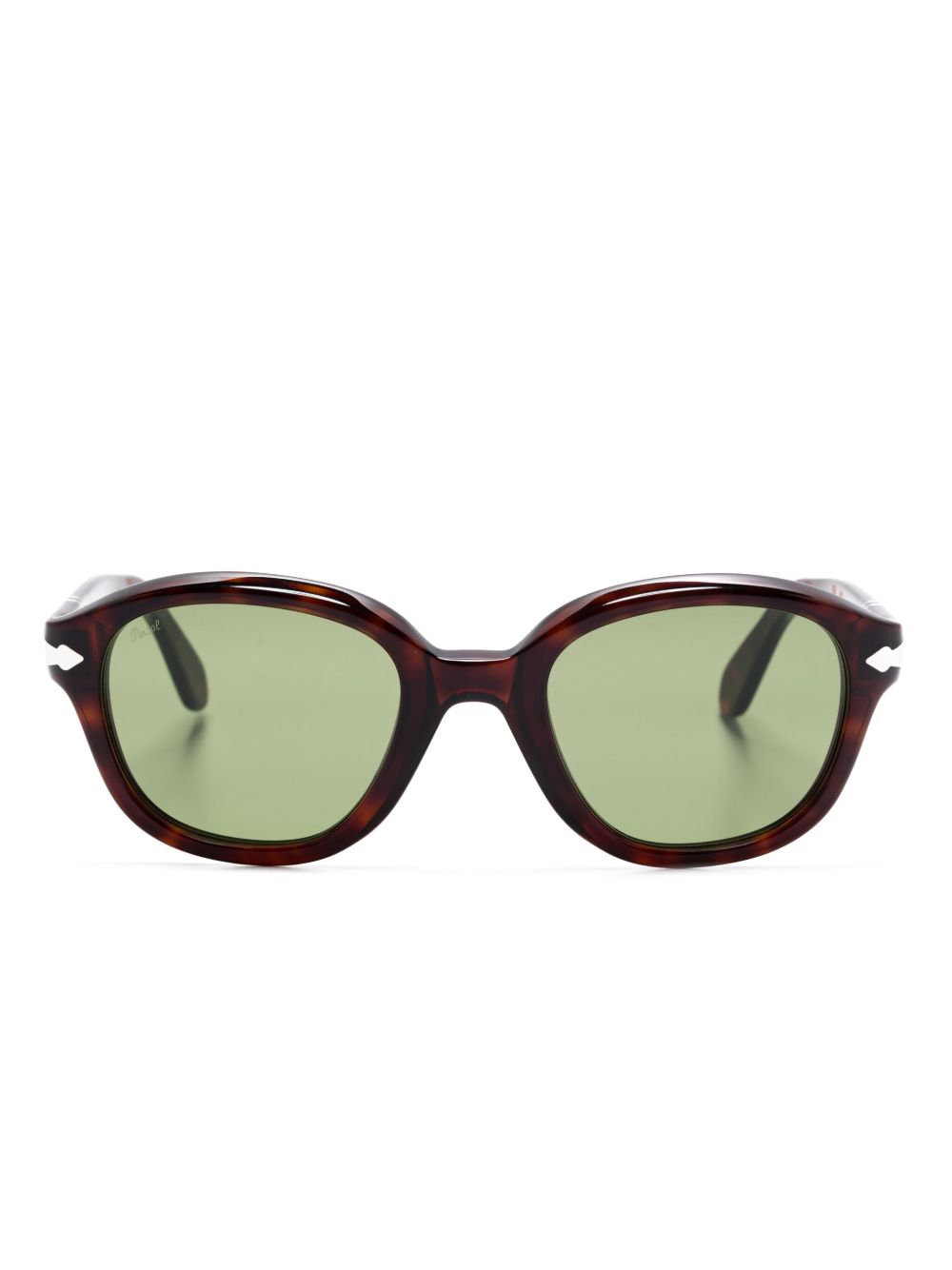 Persol 玳瑁纹效果太阳眼镜 - 褐色