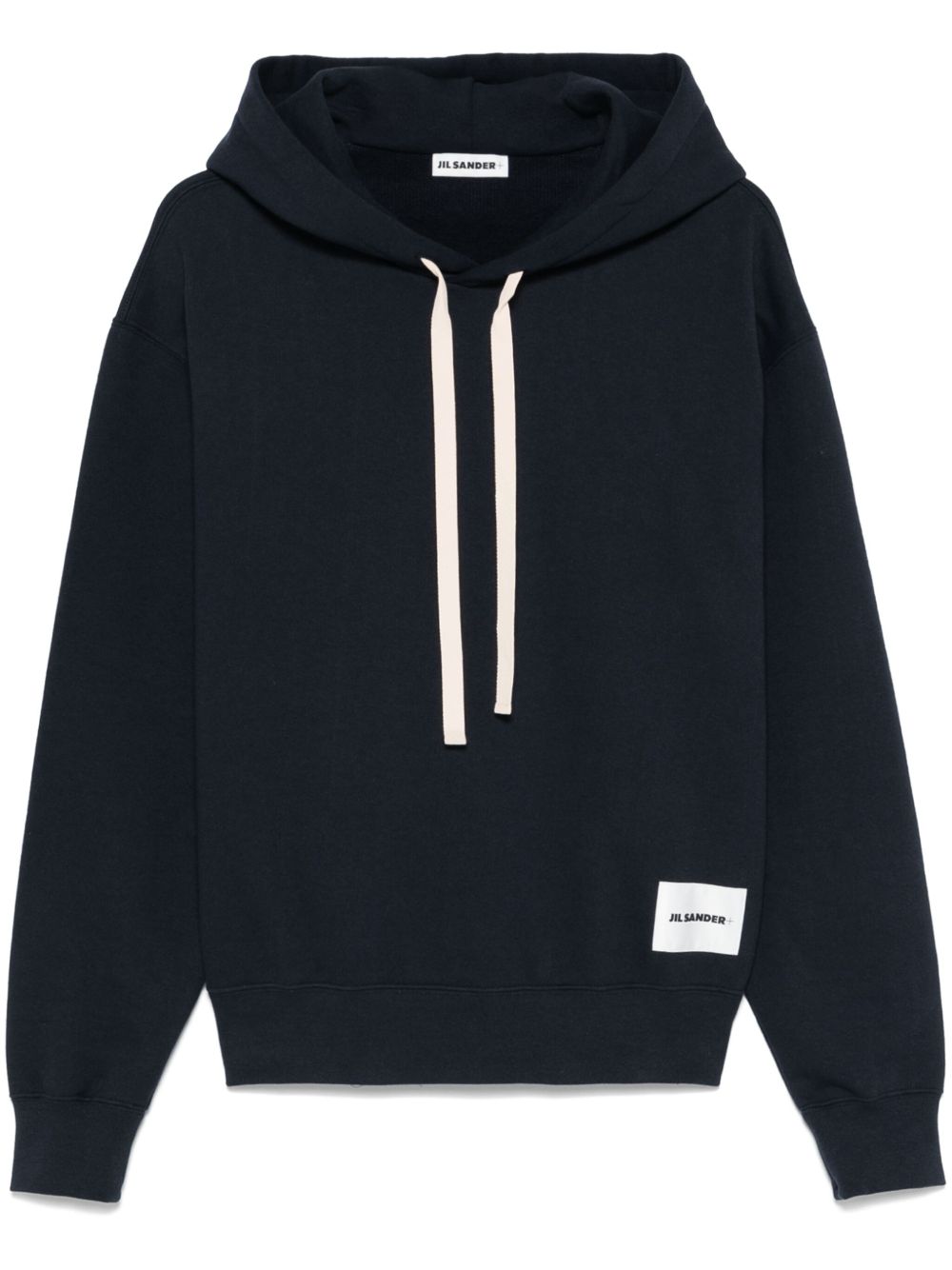 Jil Sander 棉连帽衫 - 蓝色