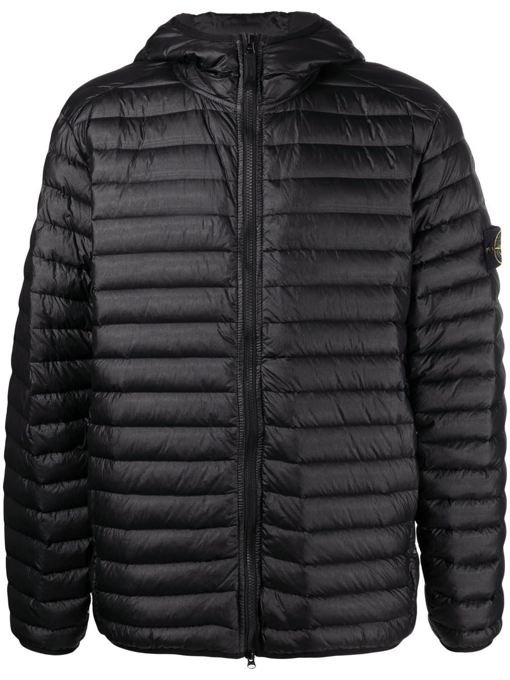 Stone Island Real 羽绒夹克 - 黑色