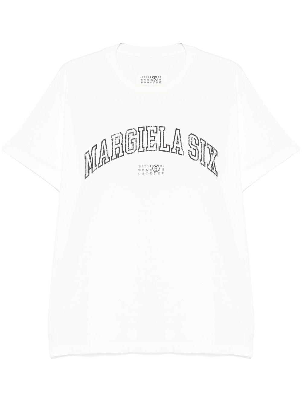 MM6 Maison Margiela logo印花T恤 - 白色