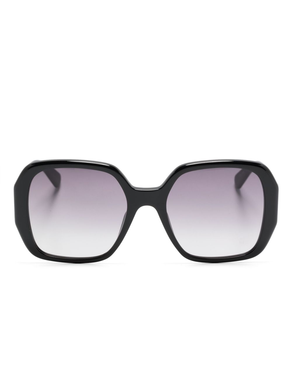 Stella McCartney Eyewear 超大镜框太阳眼镜 - 黑色