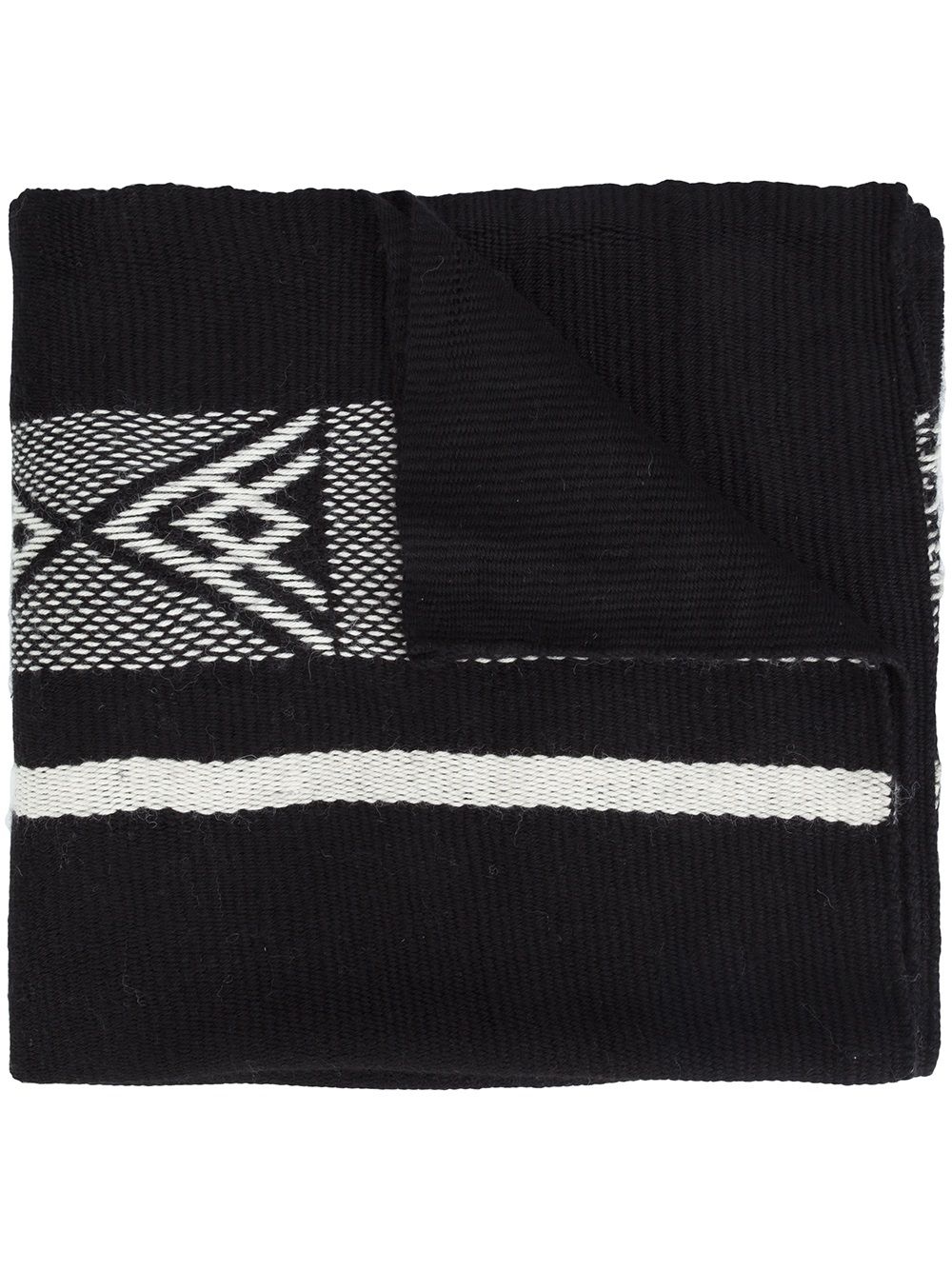VOZ 'Diagonal' shawl - 黑色