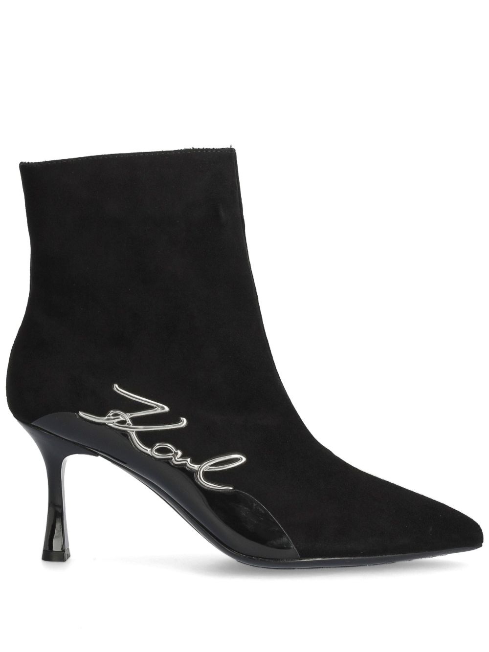 Karl Lagerfeld Sienna 高跟靴（8厘米） - 黑色