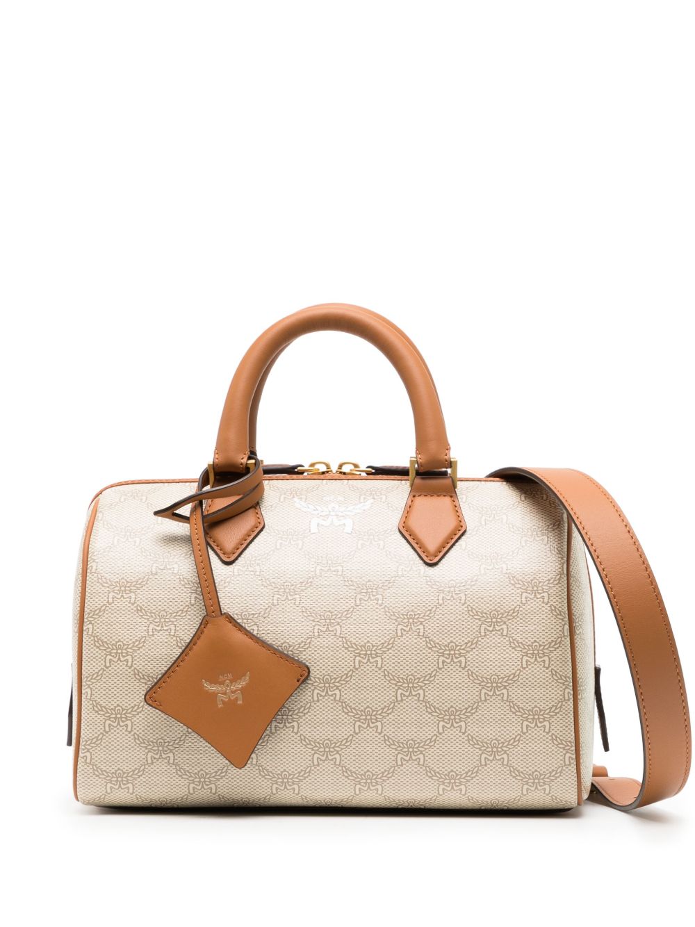 MCM Ella Boston Lauretos 小号斜挎包 - 中性色