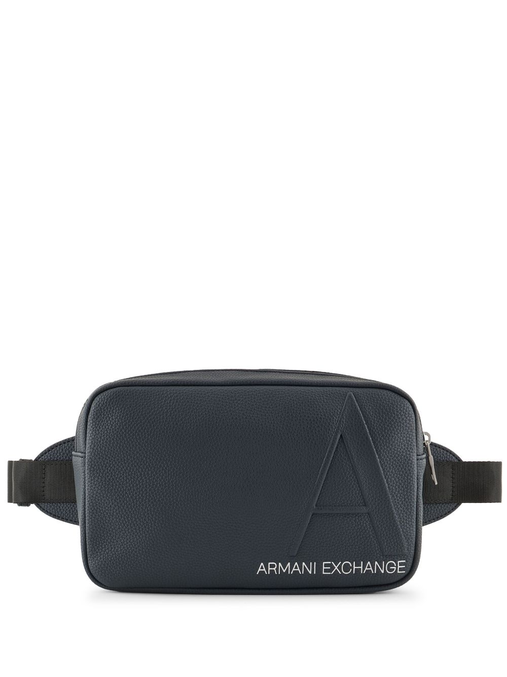 Armani Exchange logo压纹腰包 - 蓝色