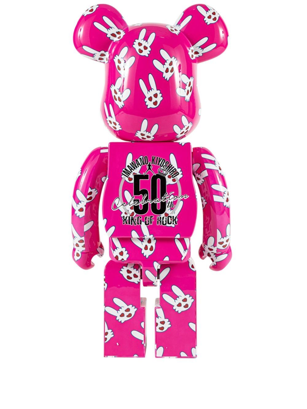 MEDICOM TOY Hitohata Rabbit BE@RBRICK 模型玩具 - 粉色