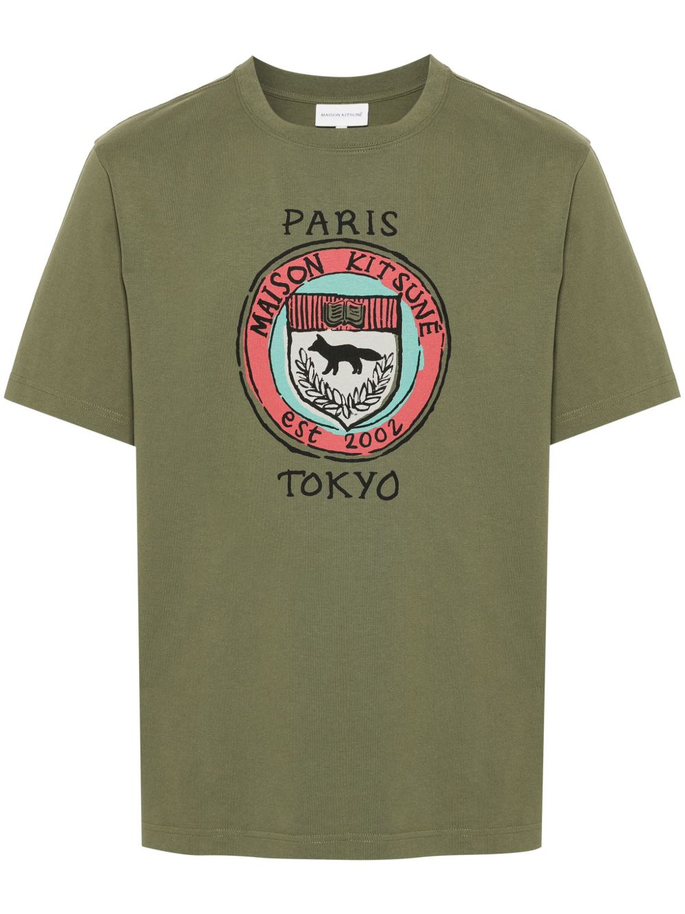 Maison Kitsuné City Coins T恤 - 绿色
