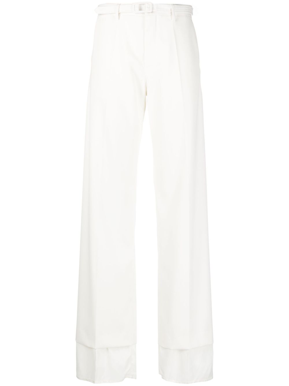 MM6 Maison Margiela 高腰喇叭裤 - 白色