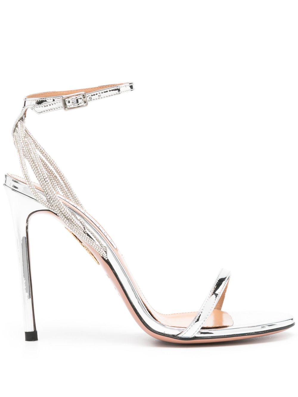 Aquazzura Wild At Heart 高跟凉鞋 - 银色