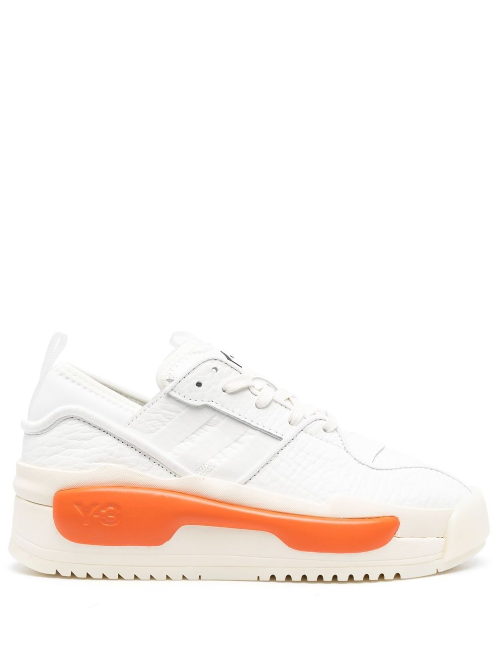Y-3 拼色系带运动鞋 - 白色