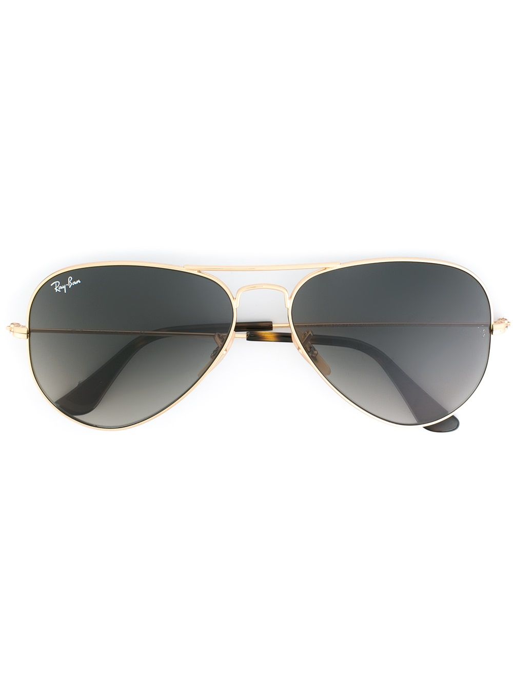 Ray-Ban 飞行员风太阳眼镜 - 金属色