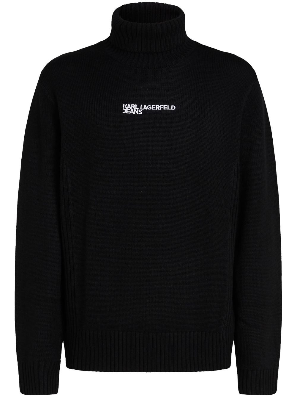 Karl Lagerfeld Jeans logo毛衣 - 黑色