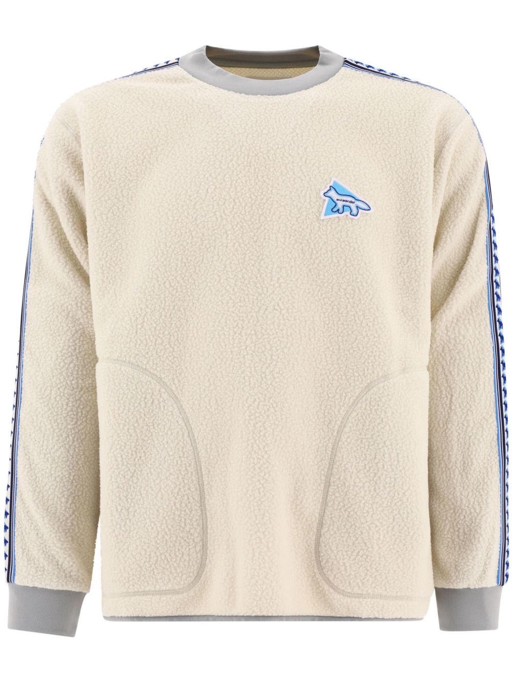 and Wander x Maison Kitsuné 抓绒卫衣 - 中性色