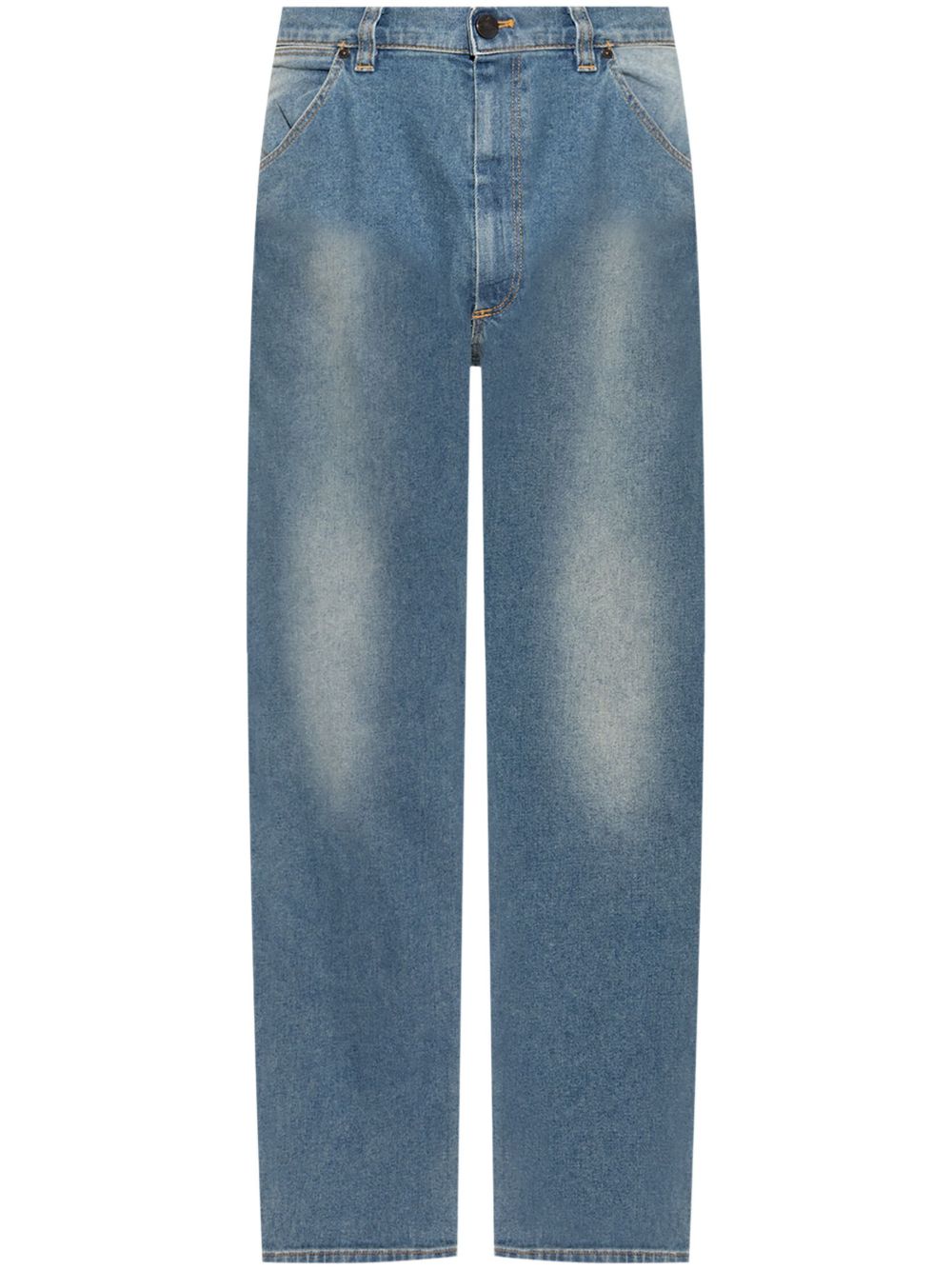 Vivienne Westwood 棉直筒牛仔裤 - 蓝色