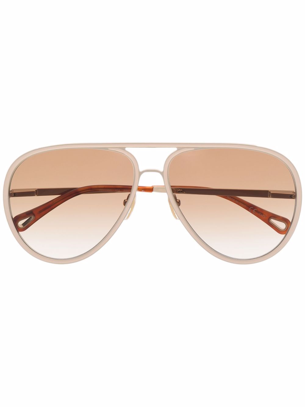 Chloé Eyewear 有色镜片飞行员太阳眼镜 - 中性色