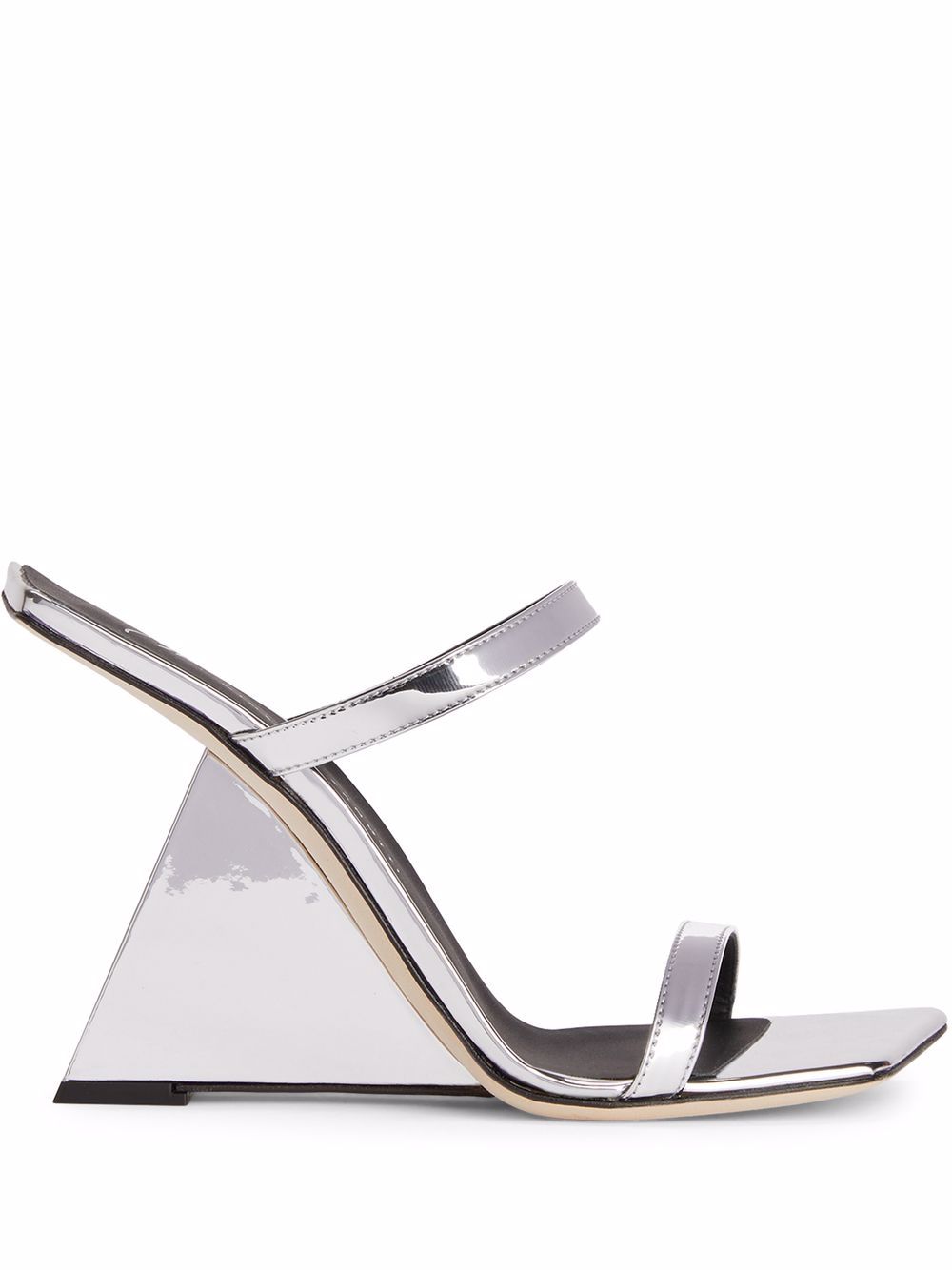 Giuseppe Zanotti Lili Borea 双带凉鞋 - 银色