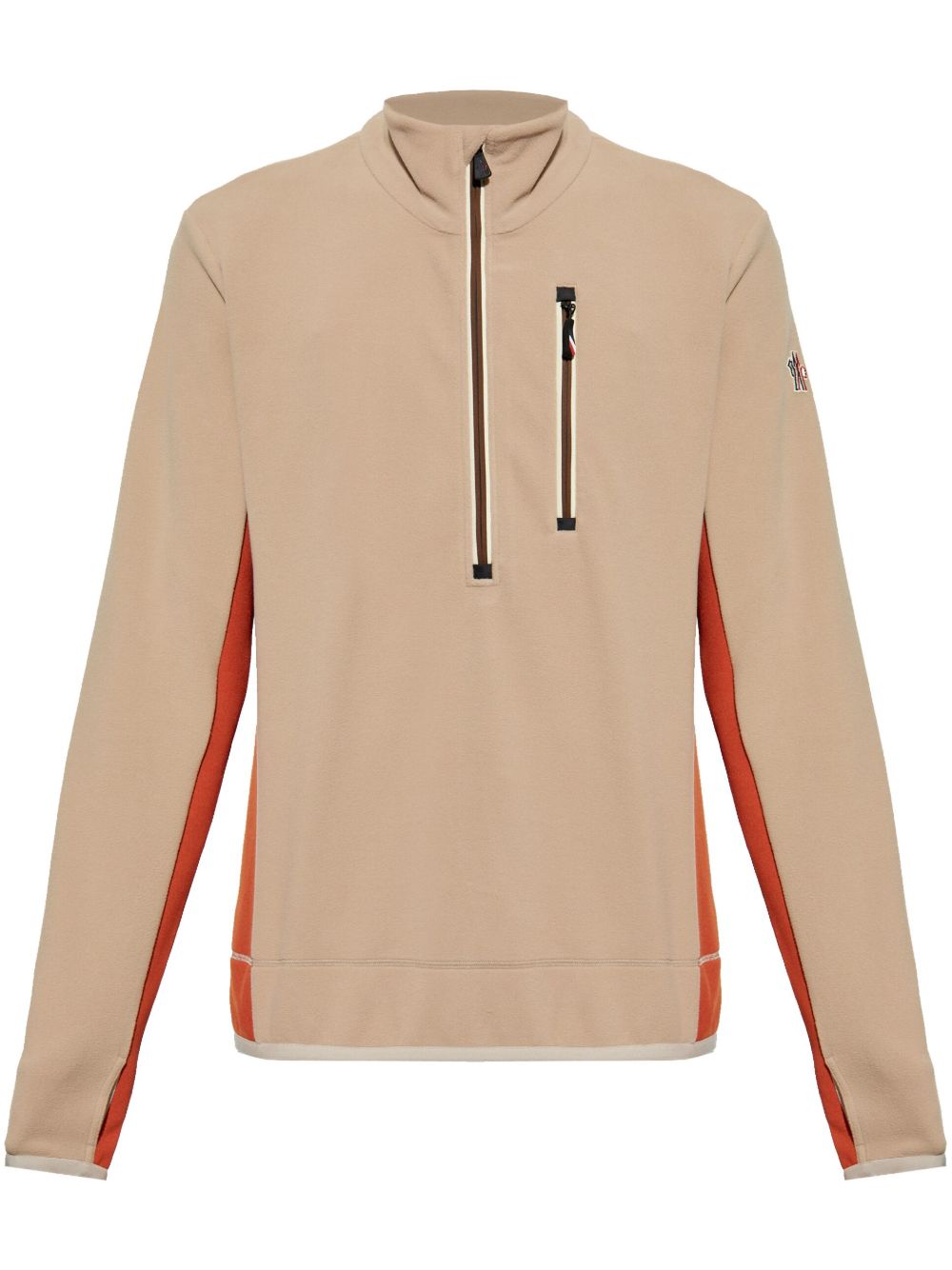 Moncler Grenoble 对比拼接毛衣 - 中性色