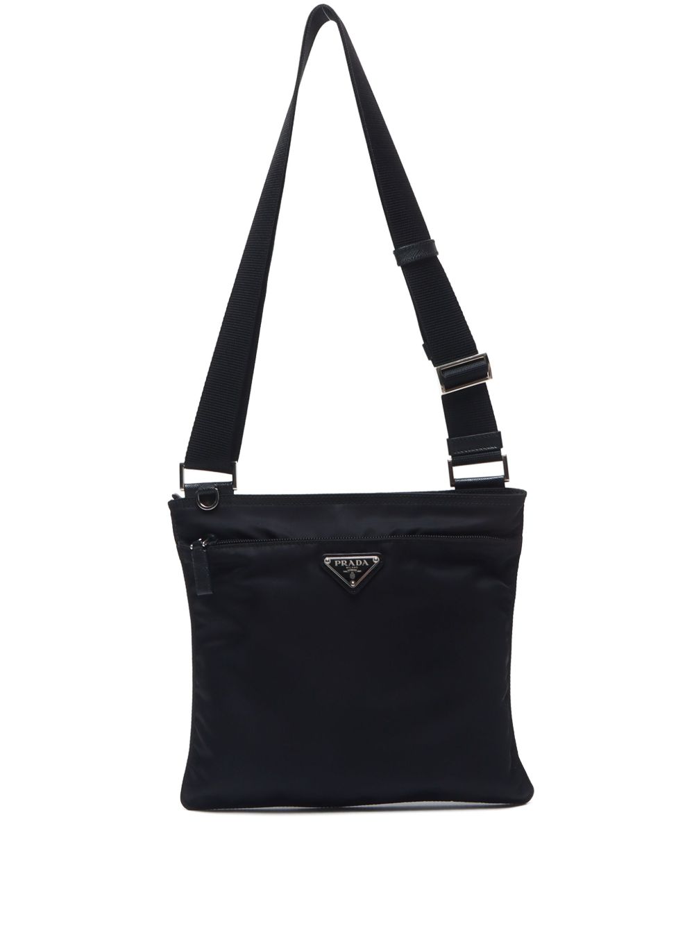 Prada Pre-Owned 三角形logo单肩包（2000年典藏款） - 黑色