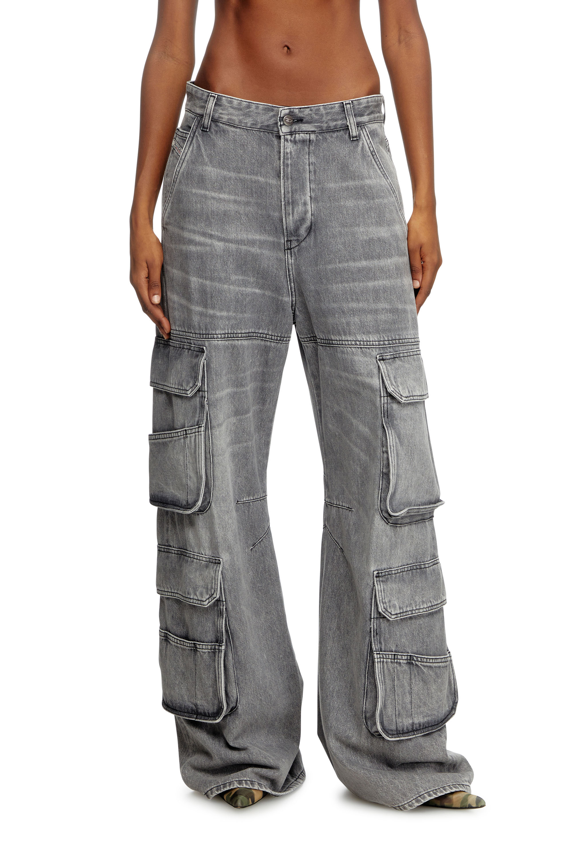 Diesel - Relaxed Jeans - 1996 D-Sire - Jeans - Woman - Grey
