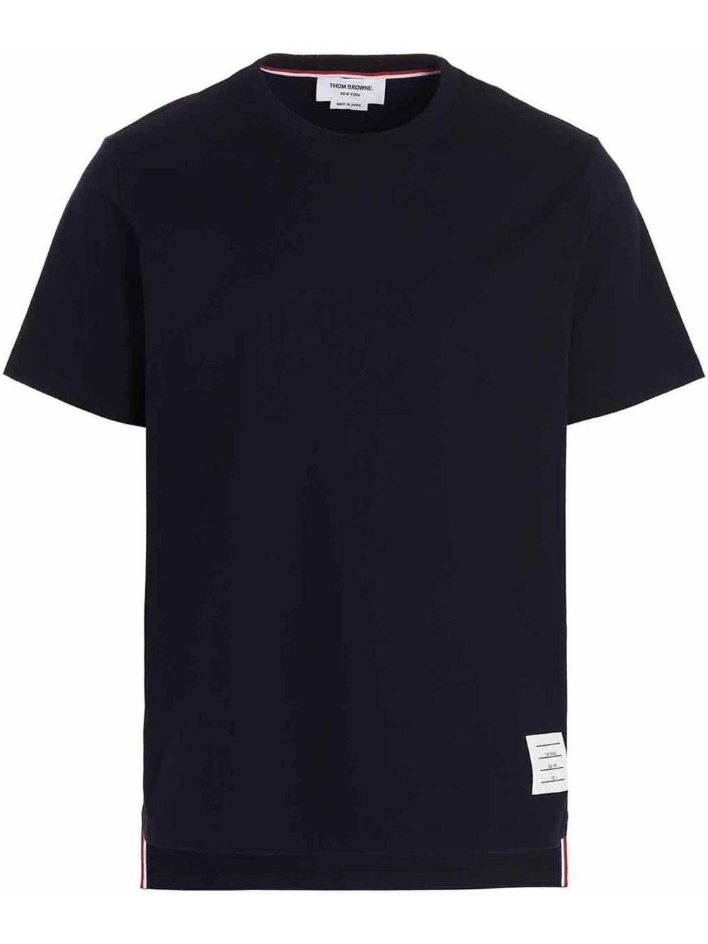 Thom Browne logo tag T-shirt - 蓝色