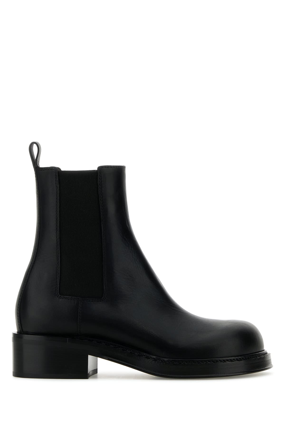 Bottega Veneta 黑色皮革Cliff短靴