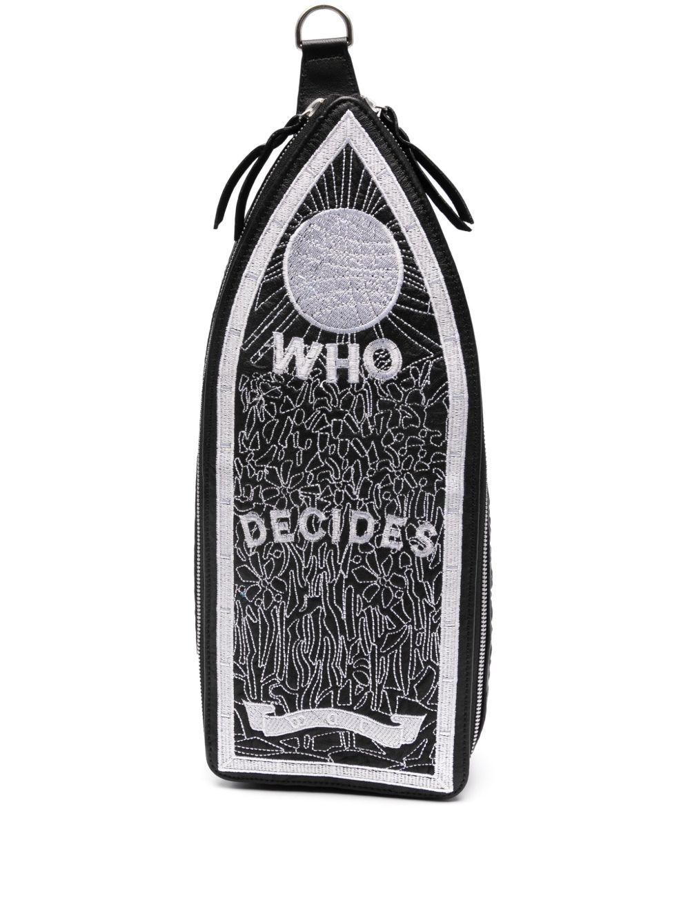 Who Decides War WDW 皮质邮差包 - 黑色