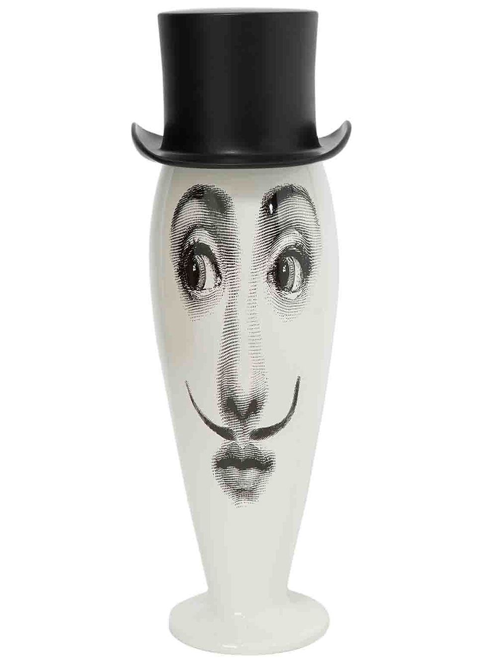 Fornasetti 礼帽盖花瓶 - 白色