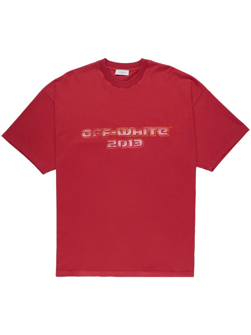 Off-White Digit Bacchus 棉T恤 - 红色