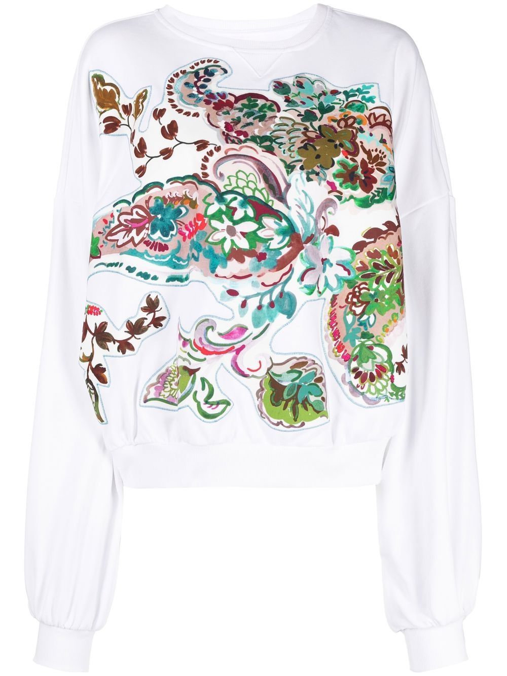 Antonio Marras Mora 花卉印花卫衣 - 白色