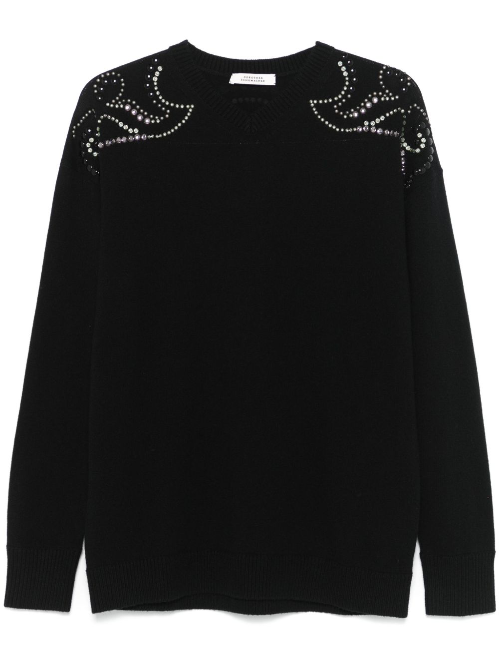 Dorothee Schumacher Embellished Statements 毛衣 - 黑色
