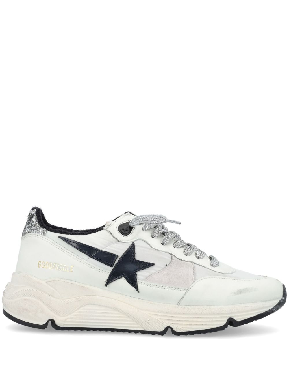 Golden Goose Running Sole 拼接运动鞋 - 白色