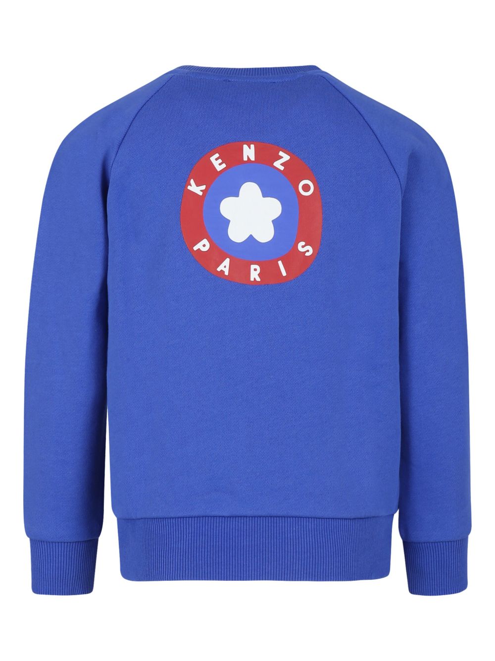 Kenzo Kids 印花棉卫衣 - 蓝色