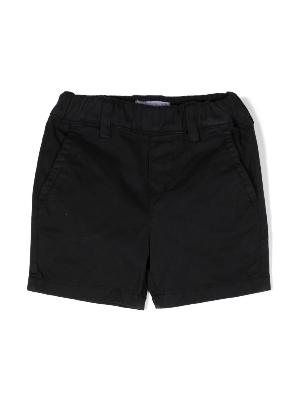 Emporio Armani Kids 松紧裤腰卡其短裤 - 蓝色