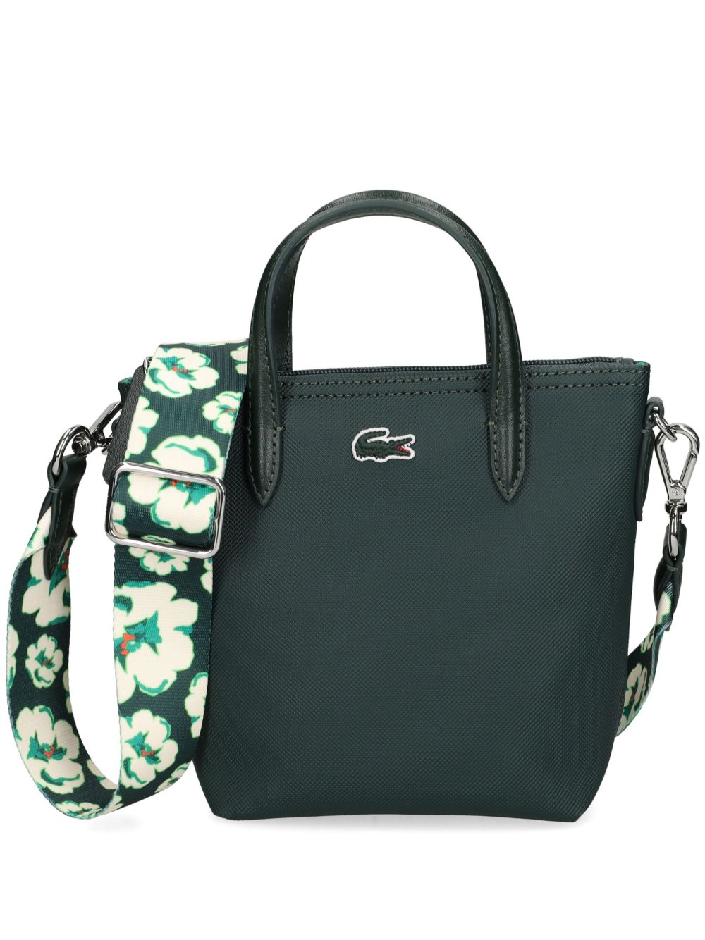 Lacoste logo刺绣手提包 - 绿色