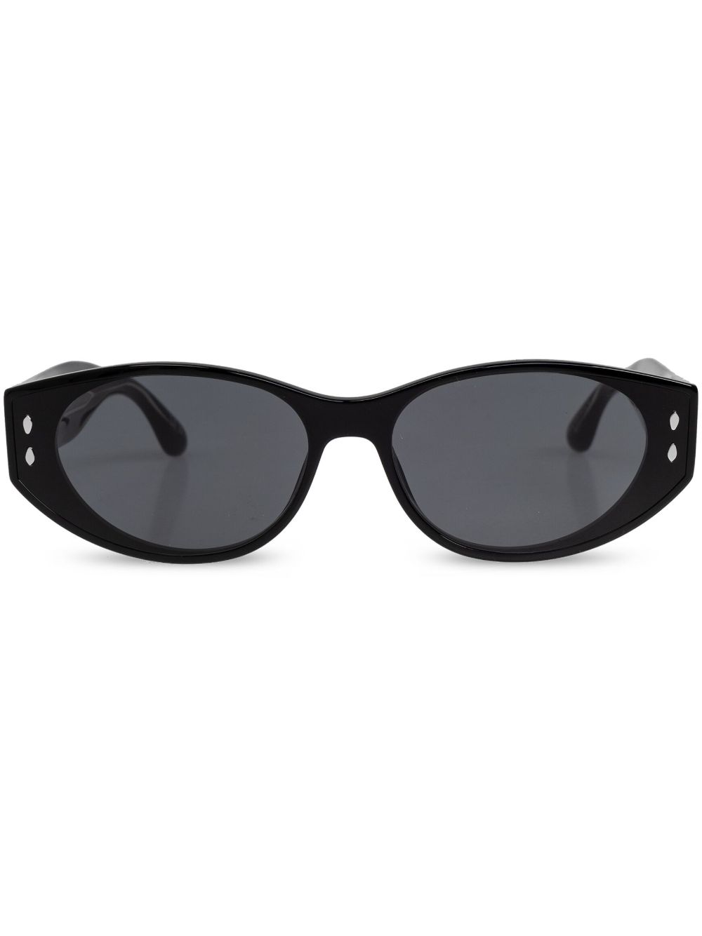 Isabel Marant Eyewear 椭圆形框太阳眼镜 - 黑色