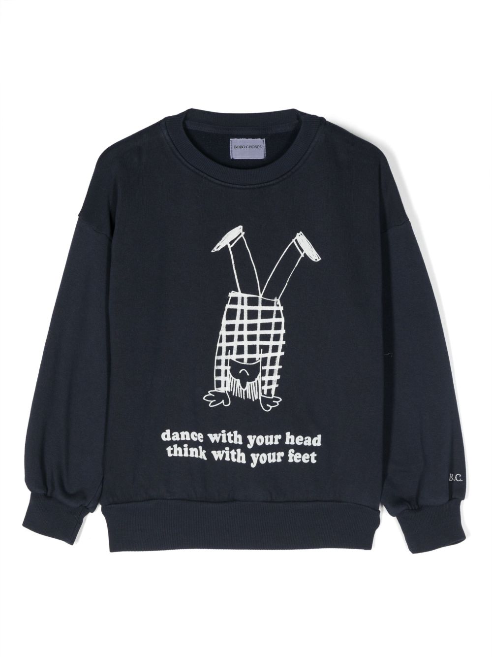Bobo Choses Headstand 棉卫衣 - 蓝色