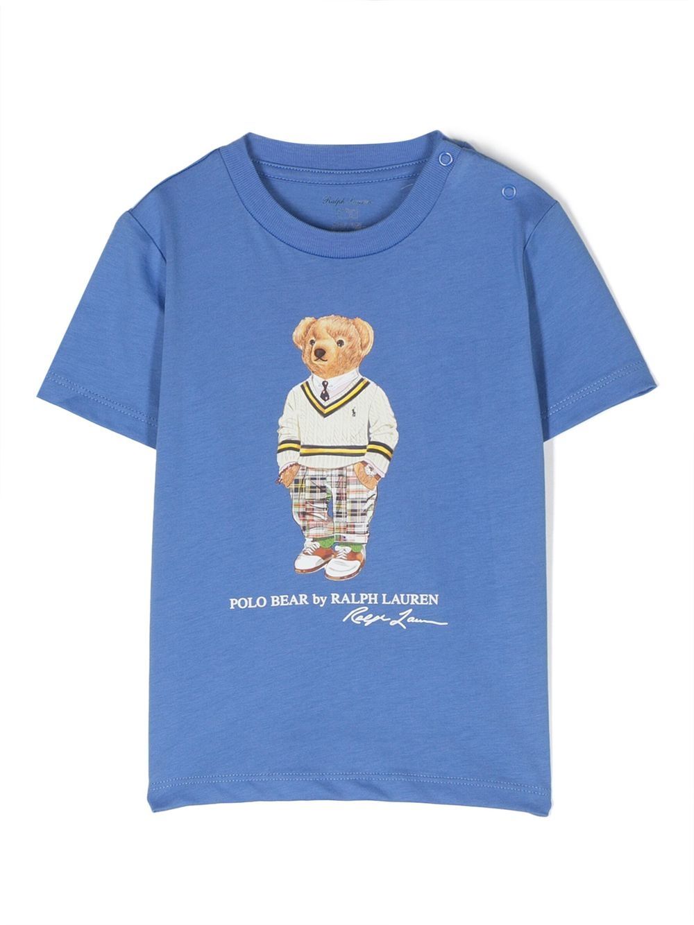POLO RALPH LAUREN KIDS Teddy Bear 短袖T恤 - 蓝色