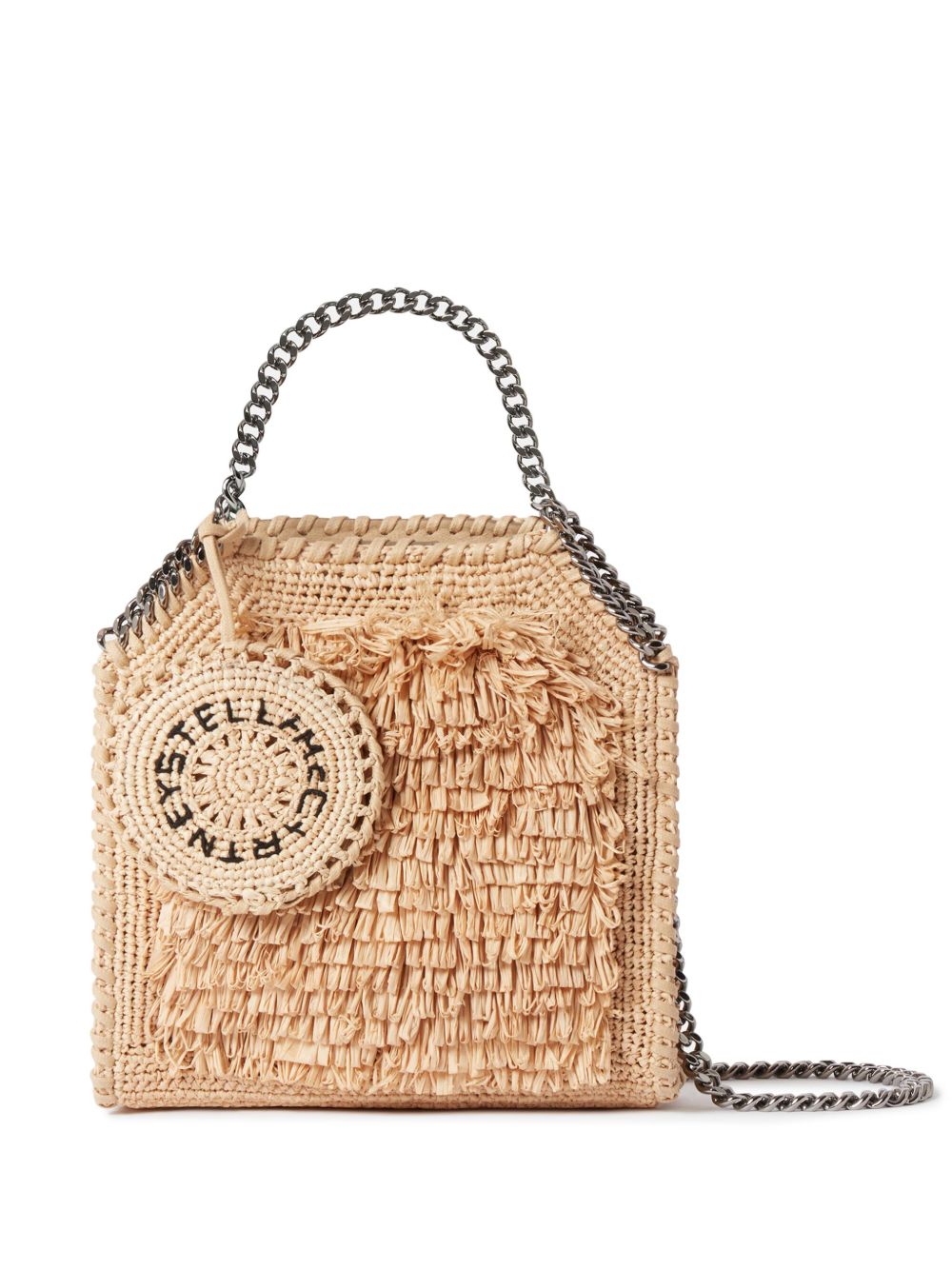 Stella McCartney Falabella 拉菲草托特包 - 中性色