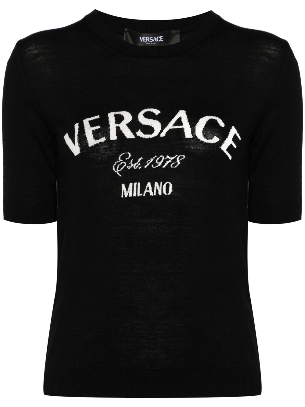 Versace College 针织上衣 - 黑色