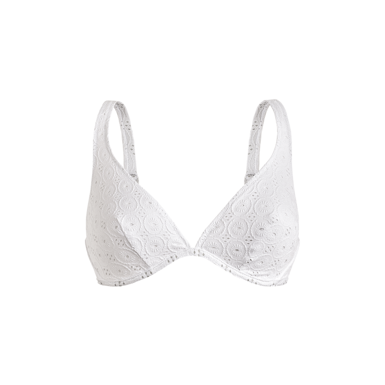 Vilebrequin Women Underwire Bikini Top Broderie Anglaise - Faithful - White - Size L