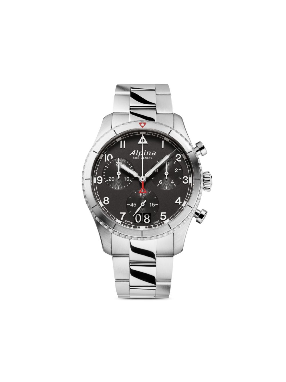 Alpina Startimer Pilot Quartz Chronograph Big Date 41毫米腕表 - 黑色