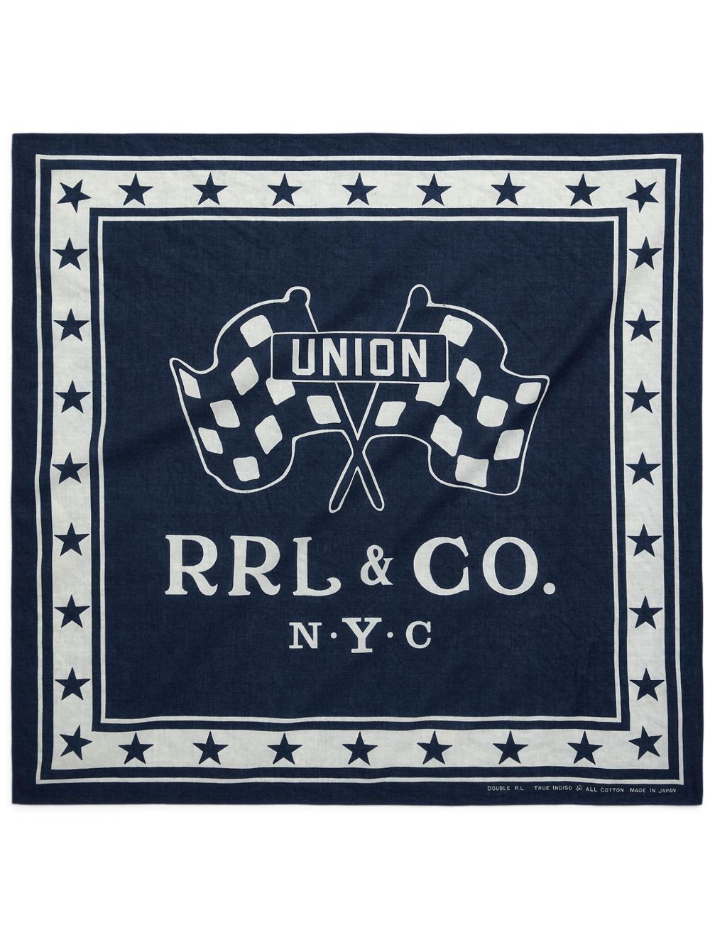 Ralph Lauren RRL logo印花围巾 - 蓝色