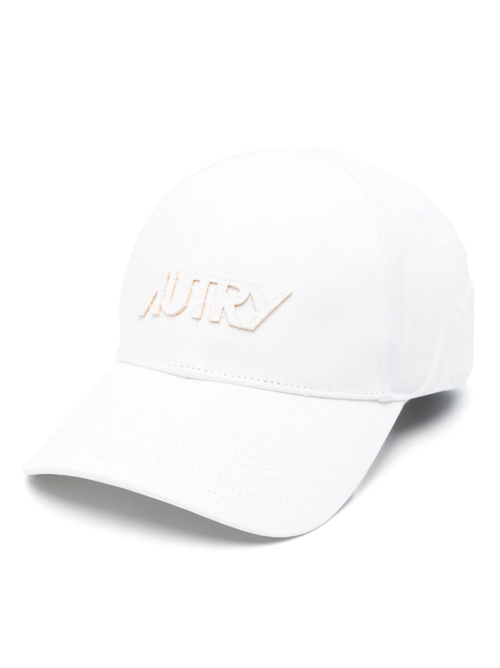 Autry 标贴棉帽 - 白色