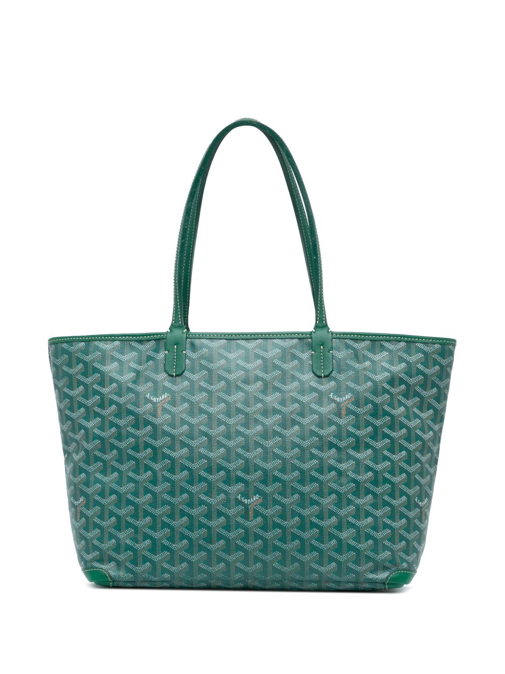 Goyard Pre-Owned Goyardine Artois PM 手提包（2017年典藏款） - 绿色