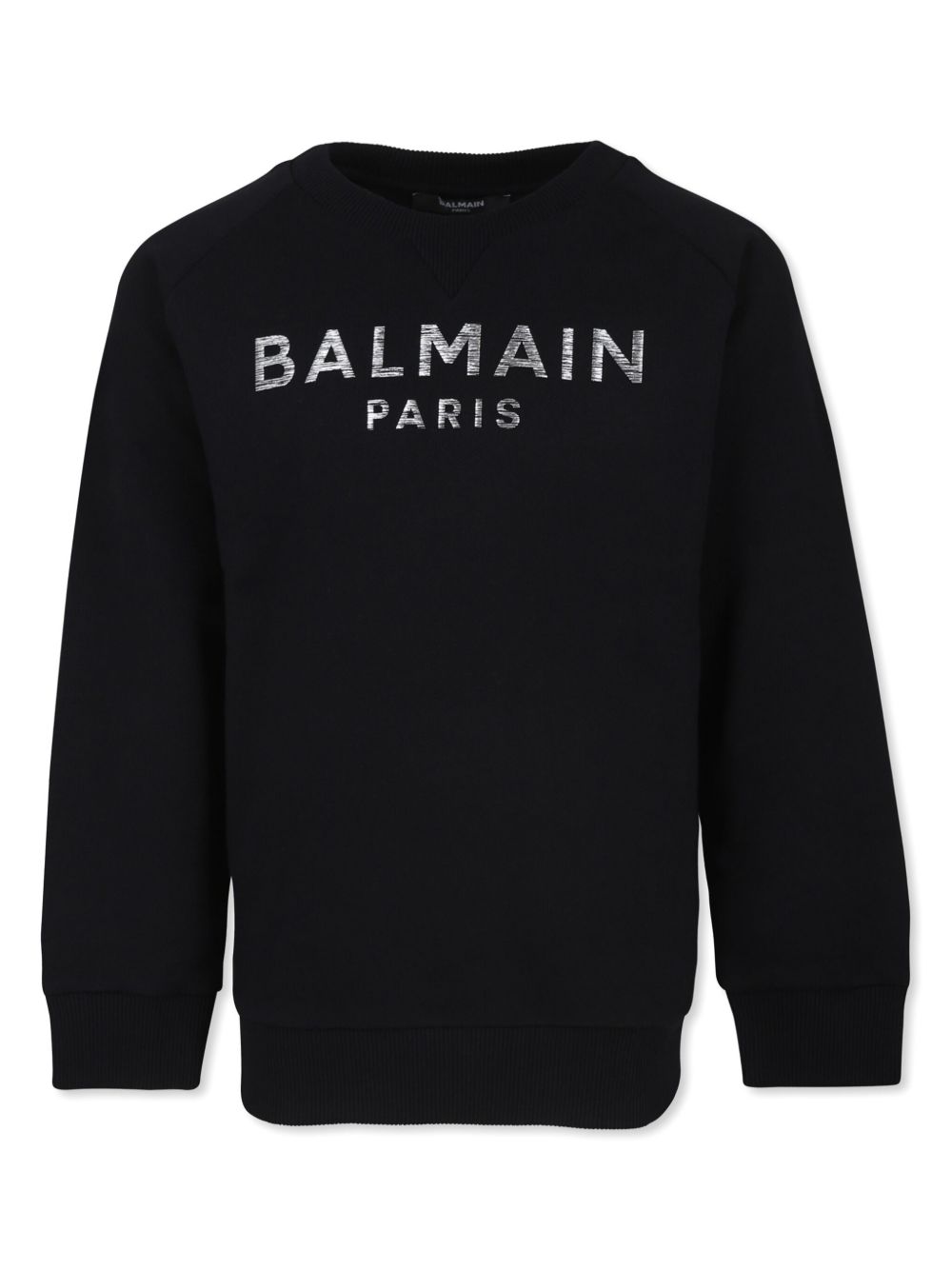 Balmain Kids logo刺绣卫衣 - 黑色