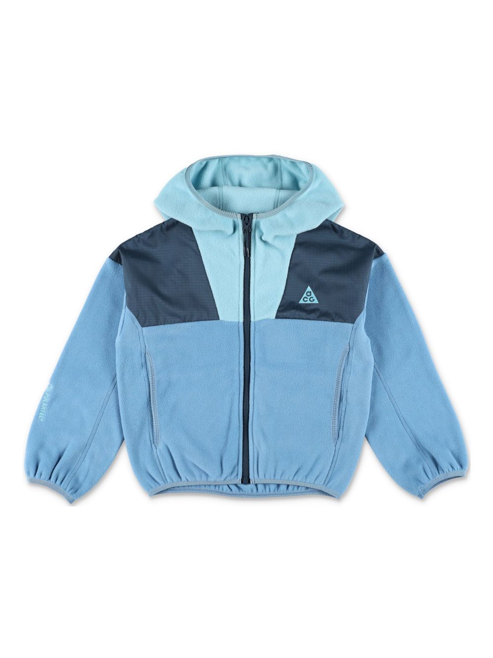 Nike Kids fleece hooded jacket - 蓝色