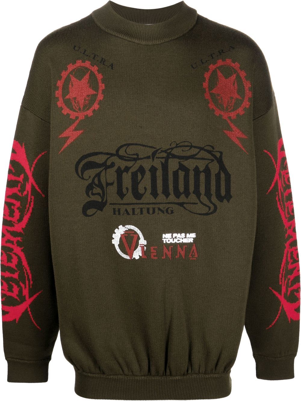 VETEMENTS Maybe Mental 毛衣 - 绿色