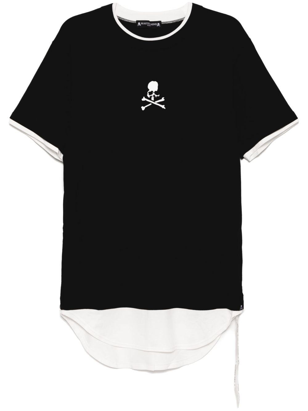 Mastermind World logo印花分层式T恤 - 黑色