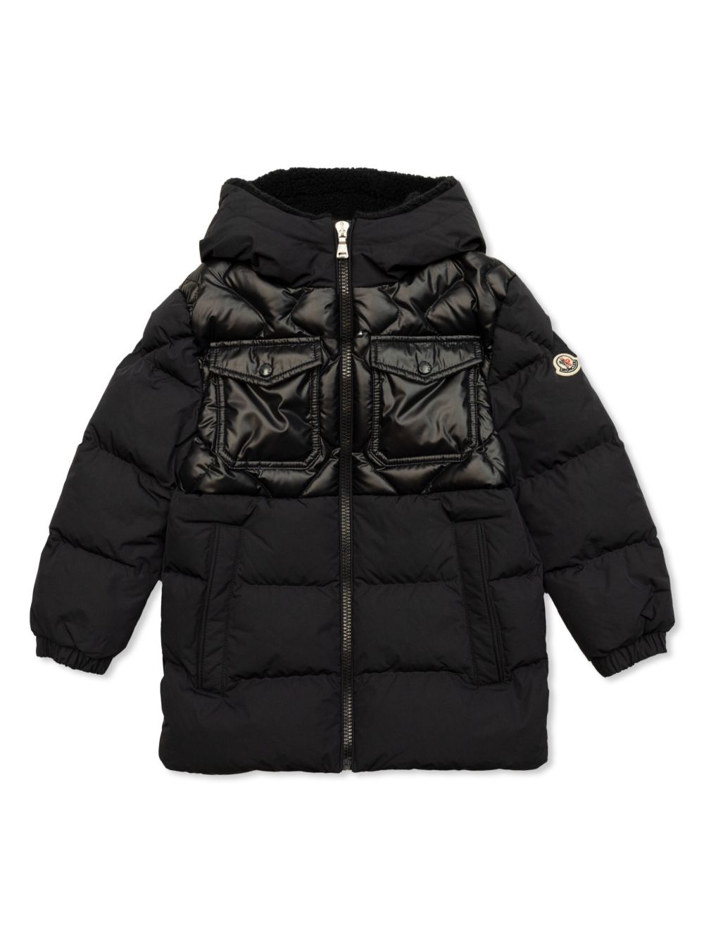 Moncler Enfant Bazzin 羽绒外套 - 黑色