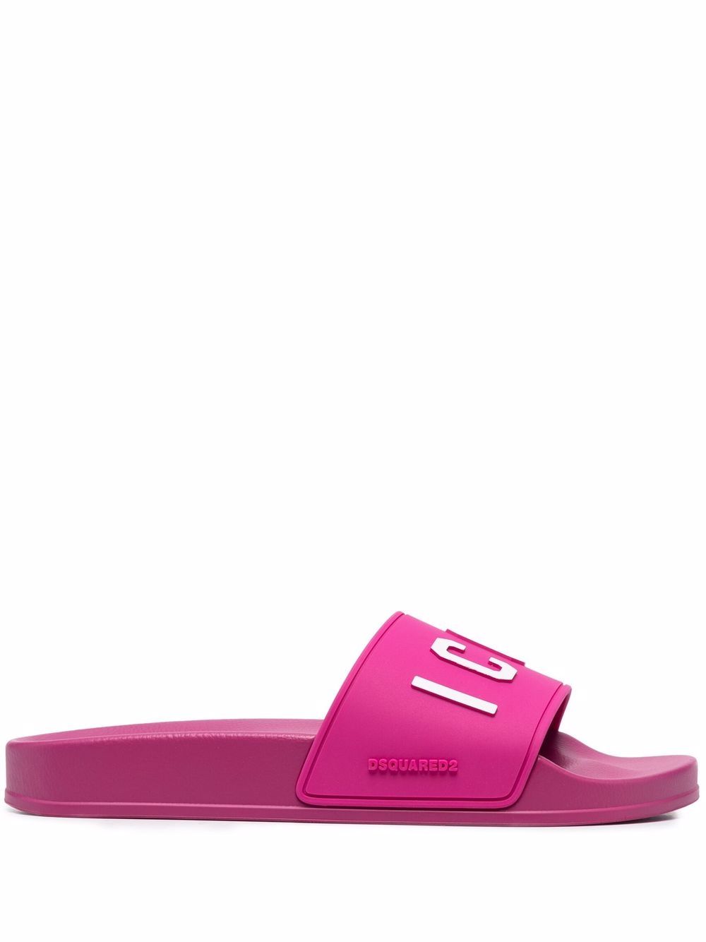 DSQUARED2 D2次方 Icon 印花套穿式拖鞋 - 粉色